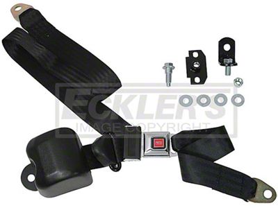 El Camino Seat Belts, Lap & Shoulder Combo With Bucket Seat, 1968-1972