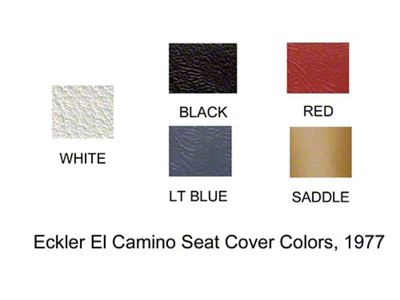 El Camino Seat Cover, Bench, Center Arm Rest & Head Rests, 1977