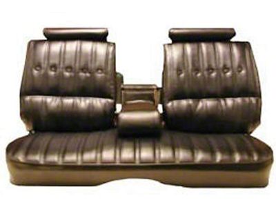 El Camino Seat Cover, Bench, Split Back, With Headrests & Armrest, Vinyl, 1973-1977