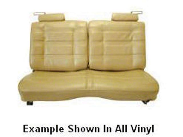 El Camino Seat Cover, Bench, Split Back, With Headrests, Vinyl/Velour, 1978-1980