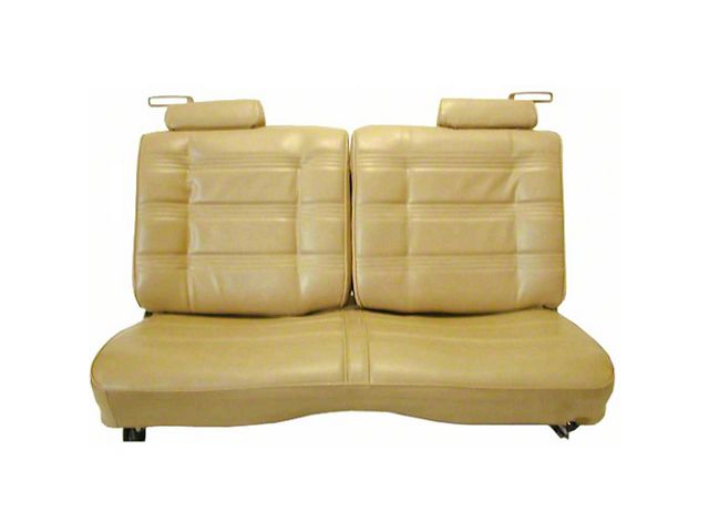 El Camino Seat Cover, Straight Bench 50/50 Split Back & Headrest, Vinyl, With Horizonal Pleats 1978-1980