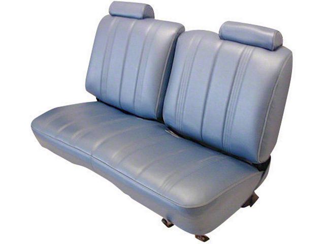 El Camino Seat Cover, Straight Bench, With Split Back & Headrests, Three Wide Vertical Pleats, Vinyl, 1978-1982