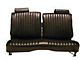 El Camino Seat Cover, Straight Bench, Split Back, With Headrests, Vinyl, 1978-1980