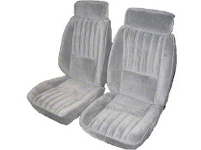 El Camino Seat Covers, Euro Reclining Buckets, Vinyl With Velour, 1982-1987