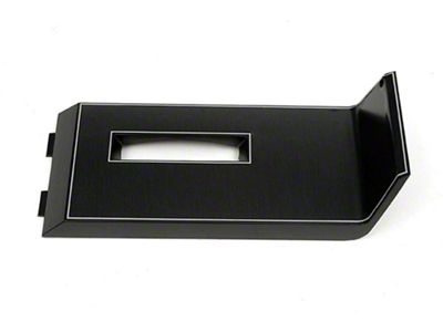El Camino Shift Trim Plate, Center Console, Brushed Black, 1985