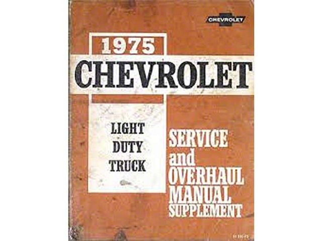 1975 Chevy Truck Shop Manual Supplement