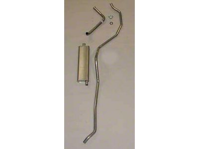 El Camino Single Exhaust System, Stainless Steel, 6-Cylinder, 1959-1960
