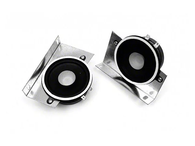 Custom Autosound El Camino Speakers, Dual Front Speakers, Screw In Style, 1970-1987