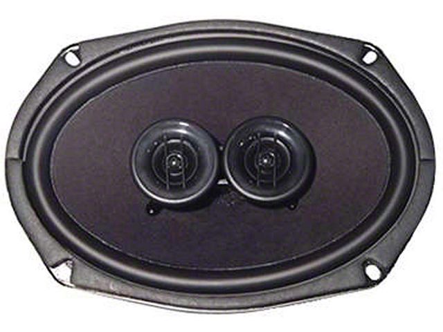 Custom Autosound El Camino Speakers, Mono Dual Voice Coil Front Speakers, Screw In, 1970-1987