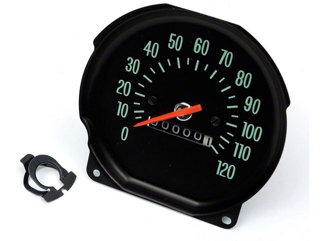 El Camino Speedometer, For Round Style Gauge Dash, With Console Shift Only, 1970