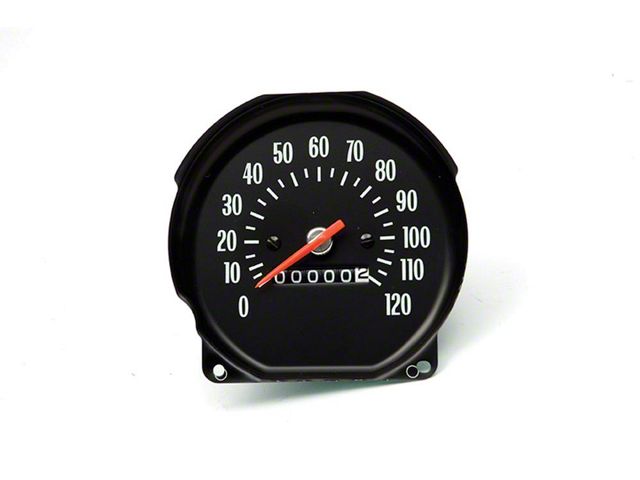 El Camino Speedometer, For Round Style Gauge Dash, With Console Shift Only, 1971-1972