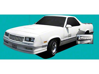 Rocker Panel Molding Trim Clips - 8-Piece Set For 80-87 Chevy El Camino & GMC Caballero (Cadmium Plated Steel)