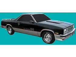 Sport Decor Preformed Stripes; Light Gold/Orange/Brown (78-87 El Camino)