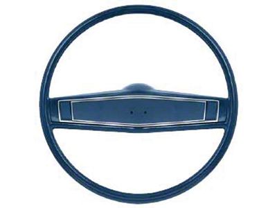 El Camino Steering Wheel, 2 Spoke Dark Blue, 1969-1970