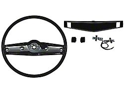 Steering Wheels Complete Kit, 2 Spoke Black (69-70 El Camino)