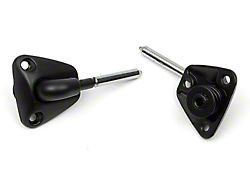 El Camino Sunvisor Support, Black, Without Hole For Electrical, 1973-1987