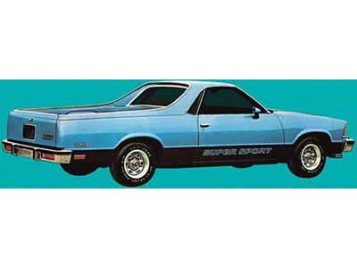 El Camino Super Sport Decal Set, Gold, 1978-1982