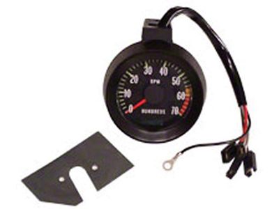 El Camino Tachometer, 6000 RPM Red Line, 1967