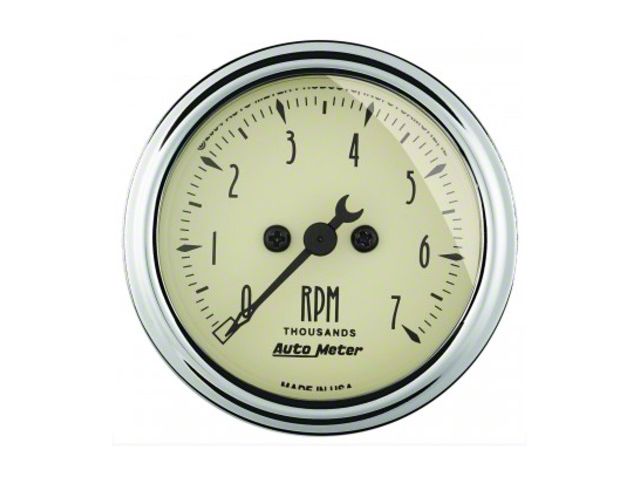 El Camino Tachometer, 7000 RPM, Antique Beige, AutoMeter, 1964-72