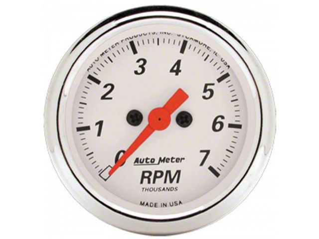 El Camino Tachometer, 7000 RPM, Arctic White, AutoMeter, 1964-1972