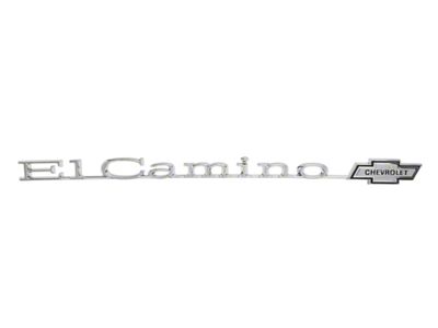 El Camino Tailgate Emblem, El Camino With Bowtie, 1973-1977