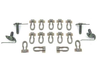 El Camino Tailgate Face Molding Clips, Upper And Lower, 1968-1969