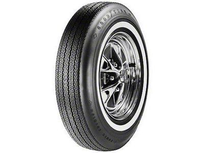 El Camino Tire, 6.95/14 With 7/8 Wide Whitewall, Goodyear Power Cushion Bias Ply, 1965-1966