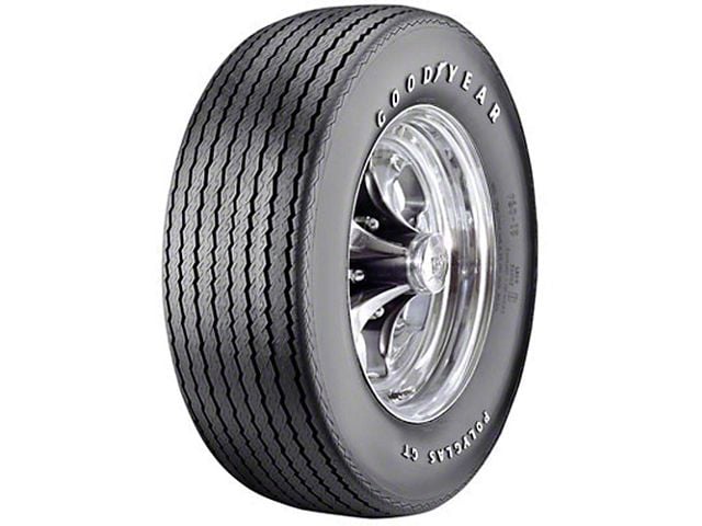 El Camino Tire, F60/15 Raised White Letter, Goodyear Polyglas GT Bias Ply, 1971