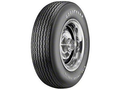 El Camino Tire, F70/14 With Raised White Letters, Goodyear Speedway Wide Tread Bias Ply, 1967-1968
