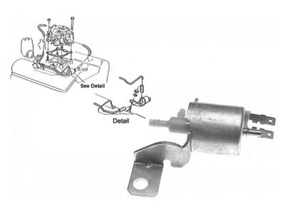 El Camino Transmission Control Spark Solenoid TCS With Munice Or T-10, Pin Style, 1970-75