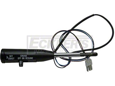 El Camino Turn Signal Lever, With Wiper And Dimmer, Black Body, 1981-1982