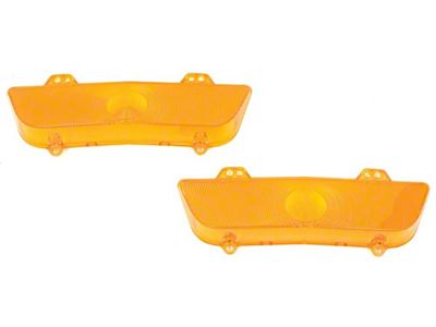 El Camino Turn Signal & Parking Light Lenses, Front, Amber,1960