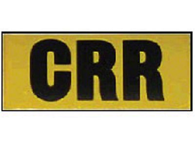 El Camino Valve Cover Code Decal CRR 454/450hp LS6, With Automatic Transmission, 1970