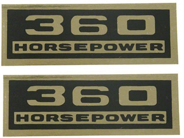 Valve Cover Decal,360hp,1970