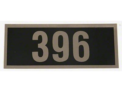 El Camino Valve Cover Decal, 396, 1968-1970