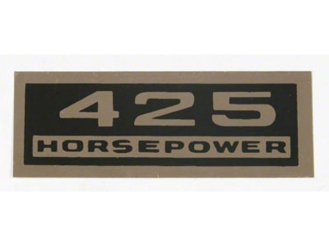 El Camino Valve Cover Decal, 425 Hp, 1971