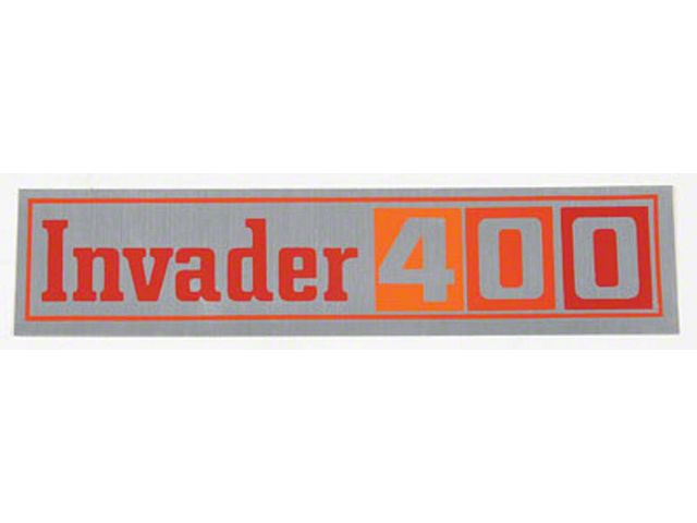 El Camino Valve Cover Decal, GMC Invader 400, 1971-1972