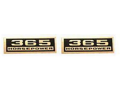 El Camino Valve Cover Decals 365 Hp, 1971