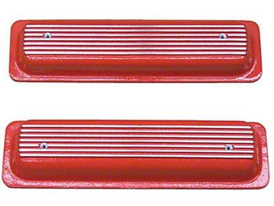 El Camino Valve Covers, SB, Center Bolt, Finned Top, Pair