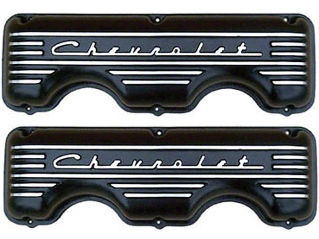 El Camino Valve Covers, Tall Style, With Rasied Chevrolet, 348 c.i.