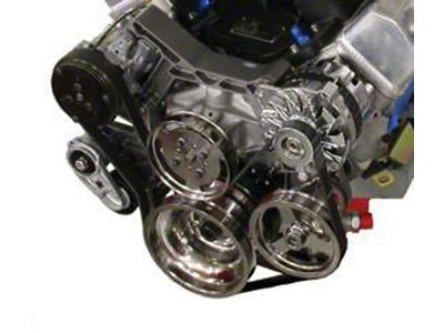 El Camino Vintage Air Front Runner Serpentine System, SmallBlock, Without Power Steering, Chrome Pulleys & Bare Brackets