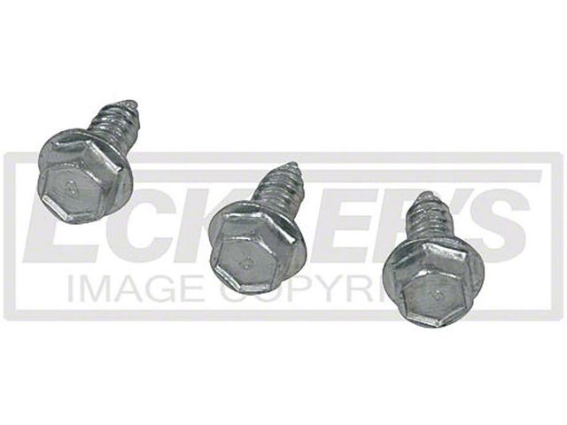 El Camino Windshield Washer Bottle Bracket Fasteners, 1964-1966