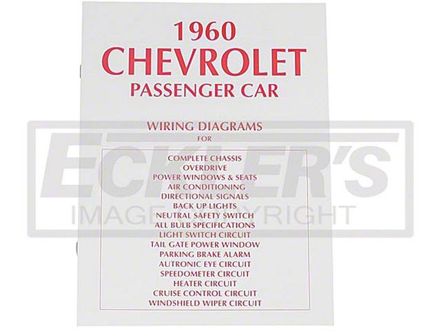 1960 Chevrolet Passenger Car Wiring Diagram