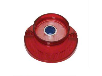Back Up Light Lens with Blue Dot; Red (1964 El Camino)