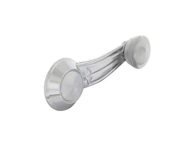 Interior Window Crank; Chrome with Clear Knob (67-77 El Camino)