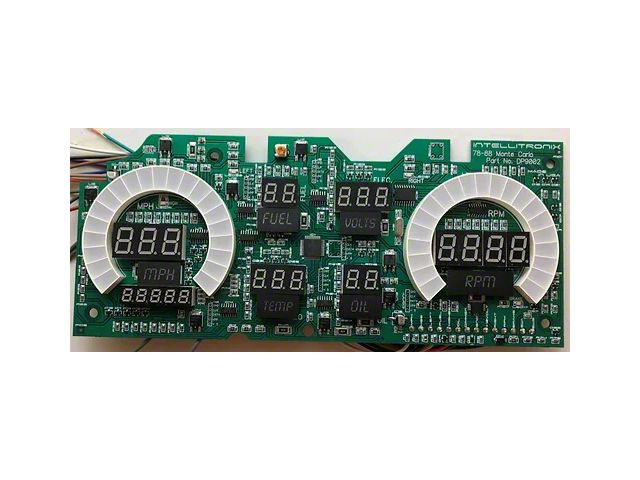 1978-1988 Monte Carlo Digital Dash Panel Green LED Gauges Made In The Usa 303147474388 - Foto 2