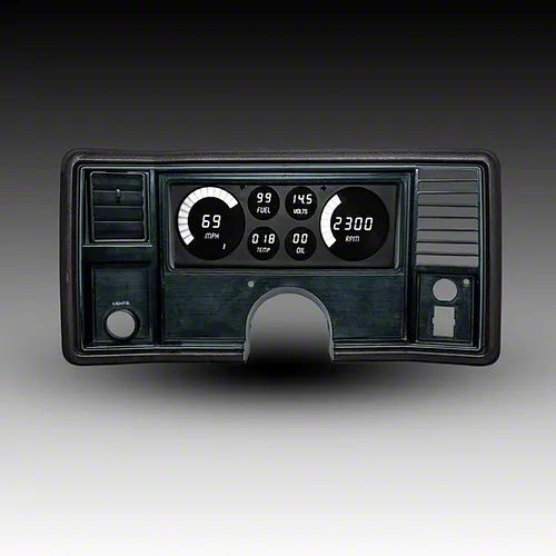 Ecklers LED Digital Gauge Panel; Red (78-87 El Camino)