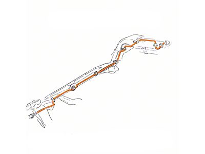 Vapor Tank Line Kit; OE Steel (1970 El Camino SS)