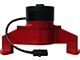Electric Engine Water Pump; Aluminum; Red Powder Coat; Fits BB Chevy Engines