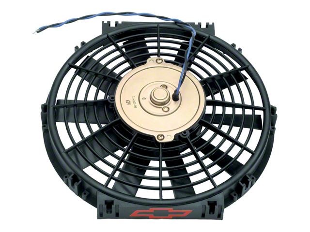Electric Radiator Fan; High Performance Model w/Bowtie Logo; 10 Inch; 1000CFM